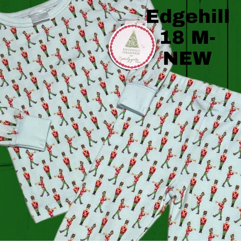 NEW-18M Baby Edgehill Collection Christmas 2PC Toy Soldier Family Pajama’s PJ’s